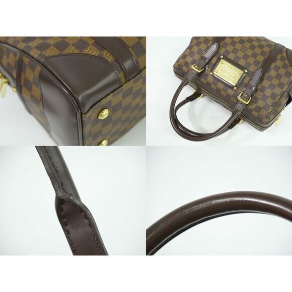 Authentic Louis Vuitton LV Barclays Damier Ebène Handbag Brown N52000 Berkeley - Picture 6 of 9